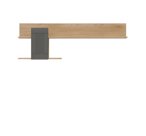 MILTON sivý ML10, závesná polica