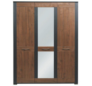 NAOMI orech/wenge NA08, šatníkovo-policová skriňa