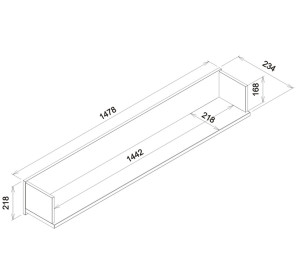 NOEL NE09, závesná polica