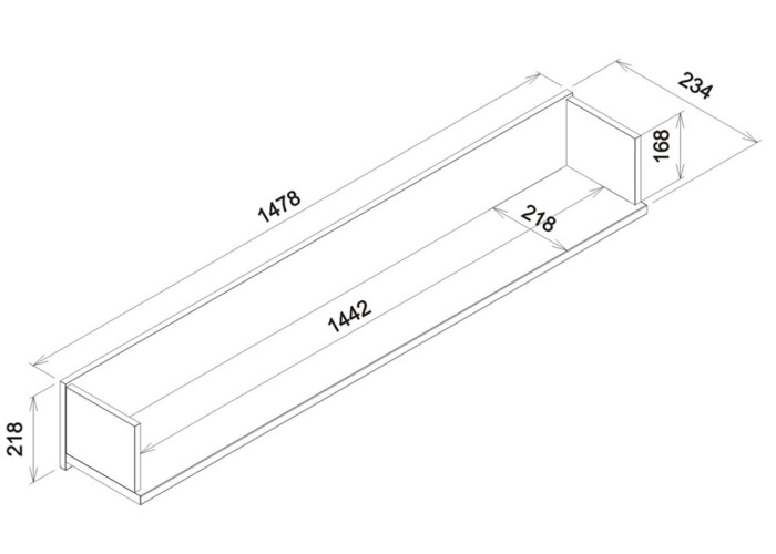 NOEL NE09, závesná polica