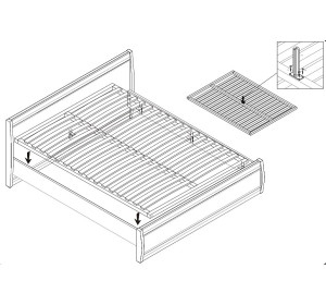 FORREST FR/19/160, manželská posteľ s roštom 160x200 cm