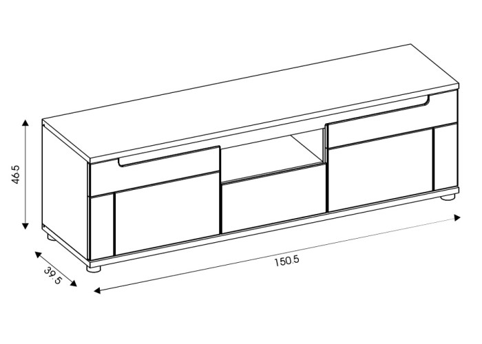 PRISCO PR01, TV stolík PRISCO PR01, TV stolík