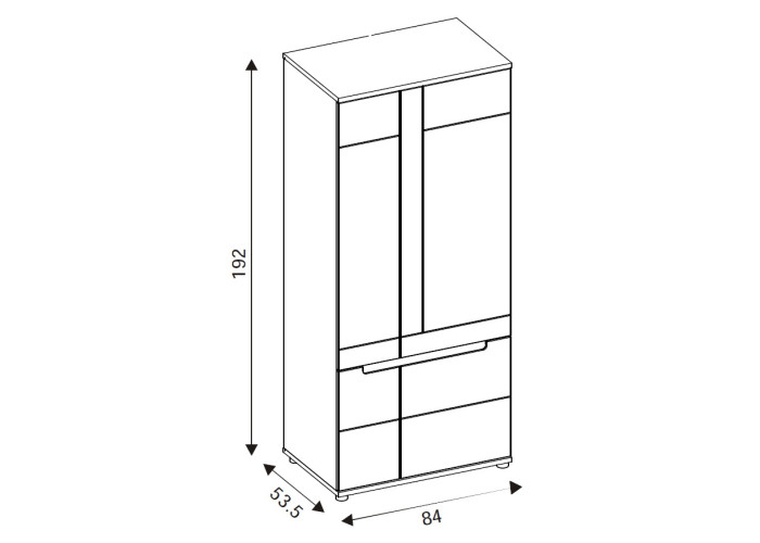 PRISCO PR07, šatníková skriňa
