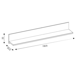 PRISCO PR08, závesná polica