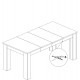 PRISCO PR10, rozkladací jedálenský stôl 112-145-178x90 cm