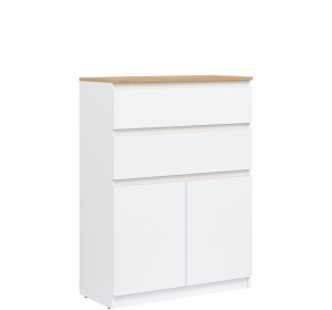 REMI biela/dub evoke RM05 komoda