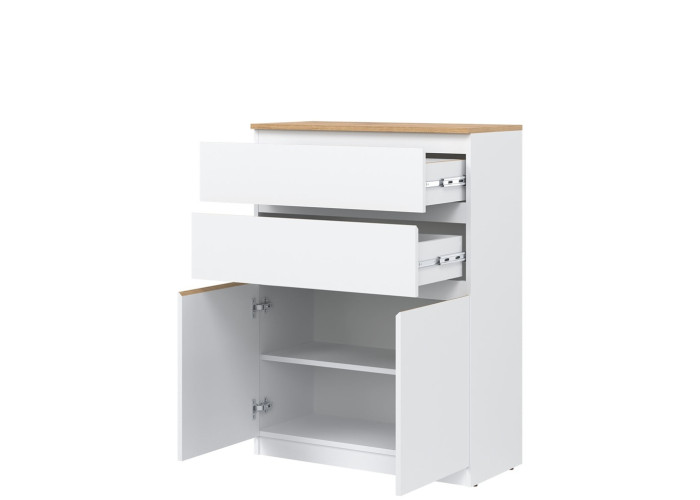 REMI biela/dub evoke RM05 komoda