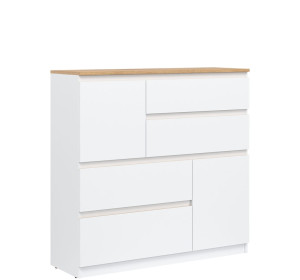 REMI biela/dub evoke RM06 komoda