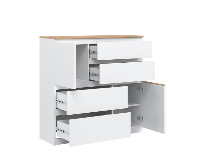 REMI biela/dub evoke RM06 komoda