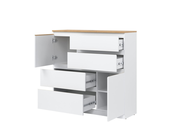 REMI biela/dub evoke RM06 komoda