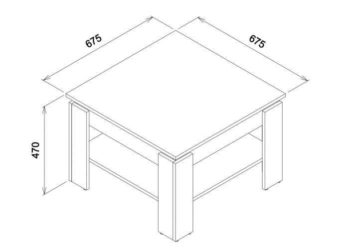 REMI biela/dub evoke LA05 konferenčný stolík
