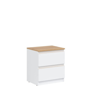 REMI biela/dub evoke RM12 nočný stolík