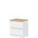 REMI biela/dub evoke RM12 nočný stolík