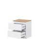 REMI biela/dub evoke RM12 nočný stolík