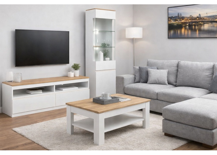 REMI biela/dub evoke RM15 písací stolík