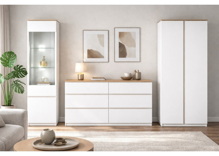 REMI biela/dub evoke RM15 písací stolík