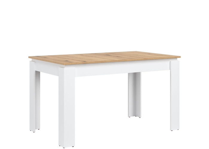 REMI biela/dub evoke ST06 rozkladací jedálenský stôl 135-175x80 cm