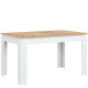 REMI biela/dub evoke ST06 rozkladací jedálenský stôl 135-175x80 cm