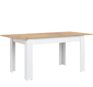 REMI biela/dub evoke ST06 rozkladací jedálenský stôl 135-175x80 cm
