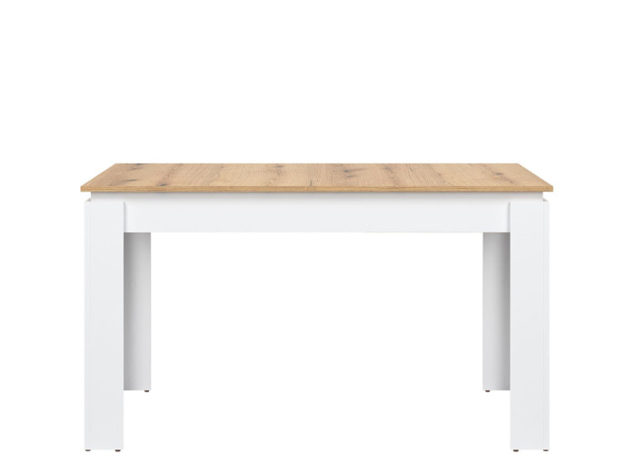 REMI biela/dub evoke ST06 rozkladací jedálenský stôl 135-175x80 cm