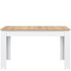 REMI biela/dub evoke ST06 rozkladací jedálenský stôl 135-175x80 cm