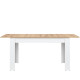 REMI biela/dub evoke ST06 rozkladací jedálenský stôl 135-175x80 cm