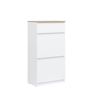 REMI biela/dub evoke RM11 skrinka na topánky