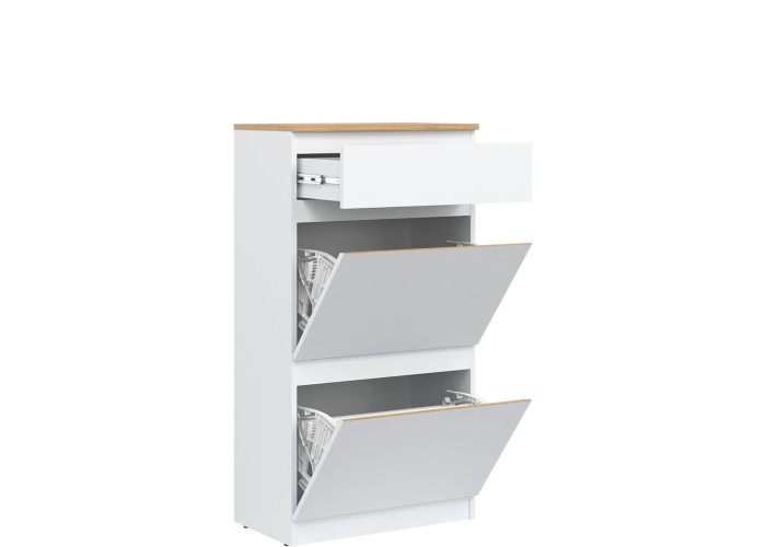 REMI biela/dub evoke RM11 skrinka na topánky