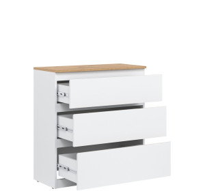 REMI biela/dub evoke RM02 komoda