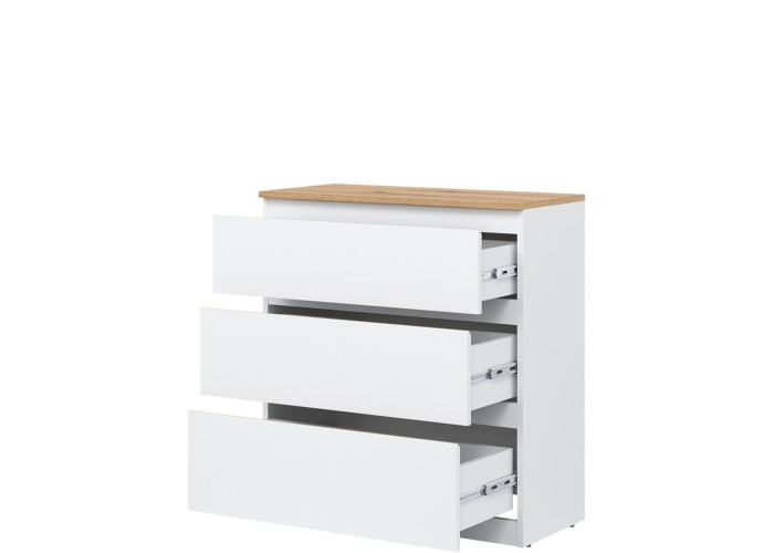 REMI biela/dub evoke RM02 komoda