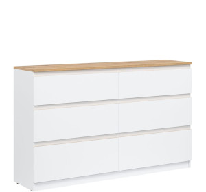 REMI biela/dub evoke RM03 komoda