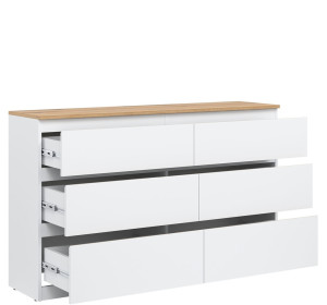 REMI biela/dub evoke RM03 komoda