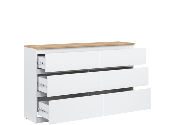 REMI biela/dub evoke RM03 komoda