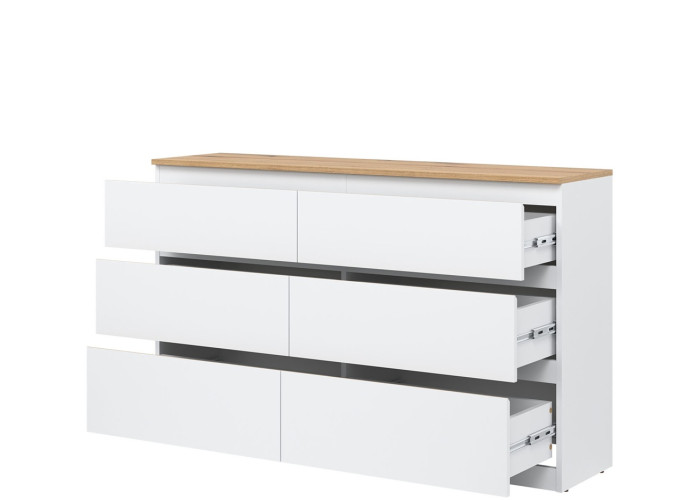 REMI biela/dub evoke RM03 komoda