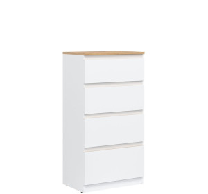 REMI biela/dub evoke RM04 komoda