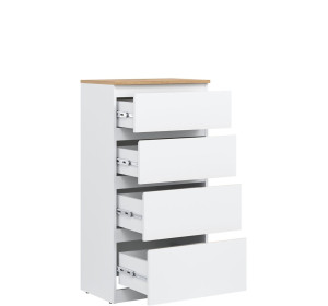 REMI biela/dub evoke RM04 komoda