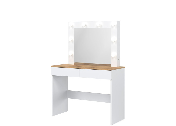 REMI biela/dub evoke RM16 toaletný stolík