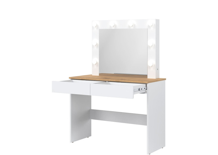 REMI biela/dub evoke RM16 toaletný stolík