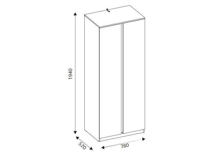 REMI dub evoke RM10 šatníkovo-policová skriňa