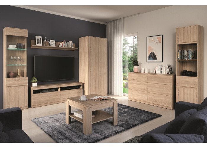 REMI RM01 dub sonoma skrinka pod TV