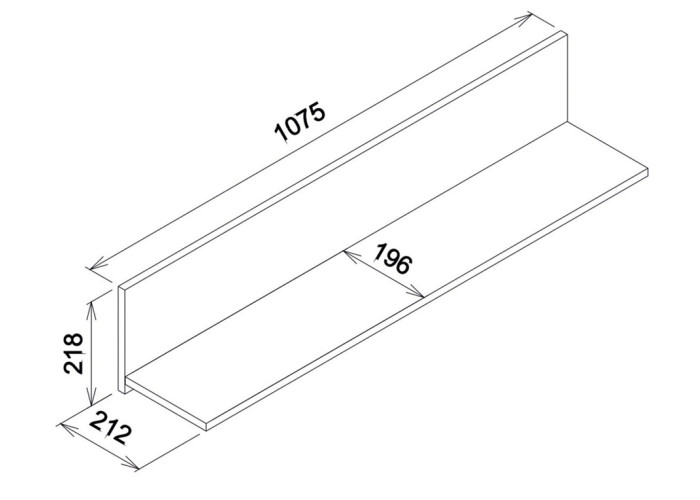 REMI dub sonoma RM13, závesná polica
