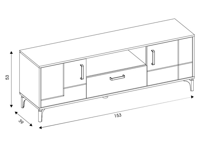 S-Line SL01, skrinka pod TV
