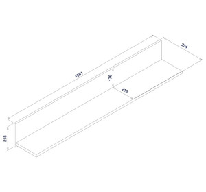 SNOBI SB12, závesná polica