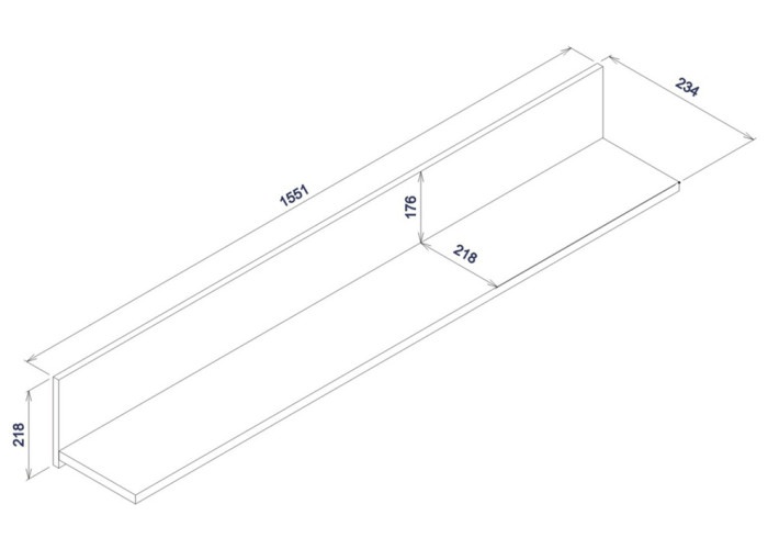 SNOBI SB12, závesná polica