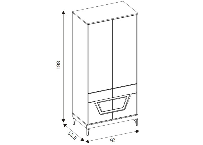 VERO VR09 šatníková skriňa