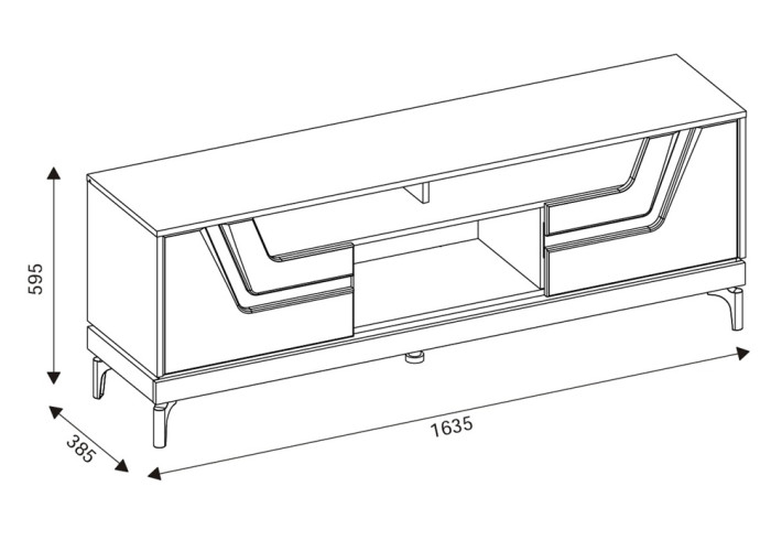 VERO VR01, skrinka pod TV