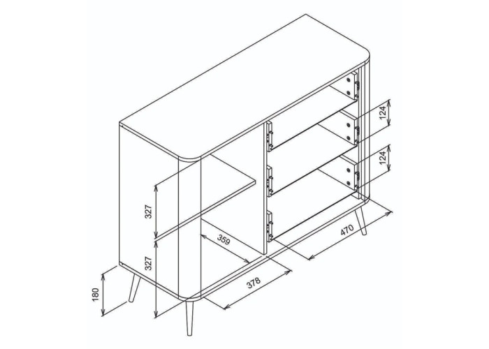 VIGO kašmír VG03 komoda
