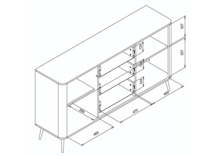 VIGO kašmír VG05 komoda