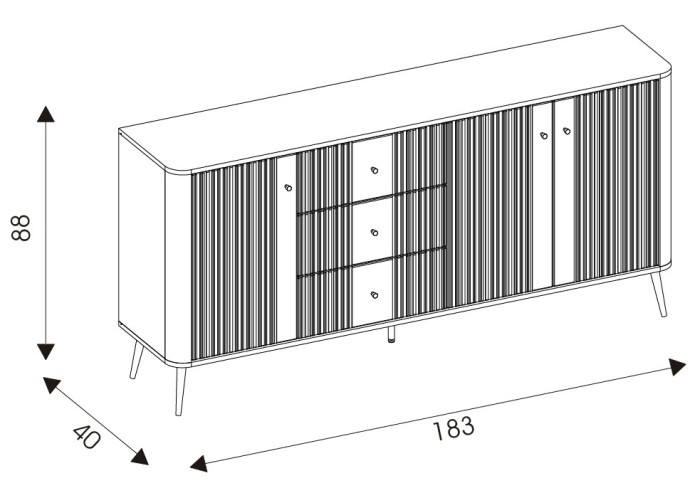 VIGO kašmír VG06 komoda