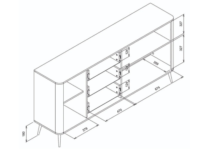 VIGO kašmír VG06 komoda